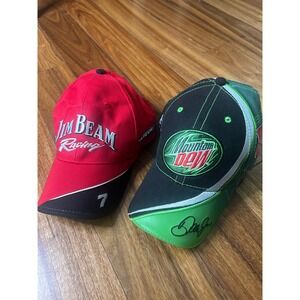 NASCAR Racing‎ Hat Bundle Dale Earnhardt Jr Jim Beam Bobby Gordon